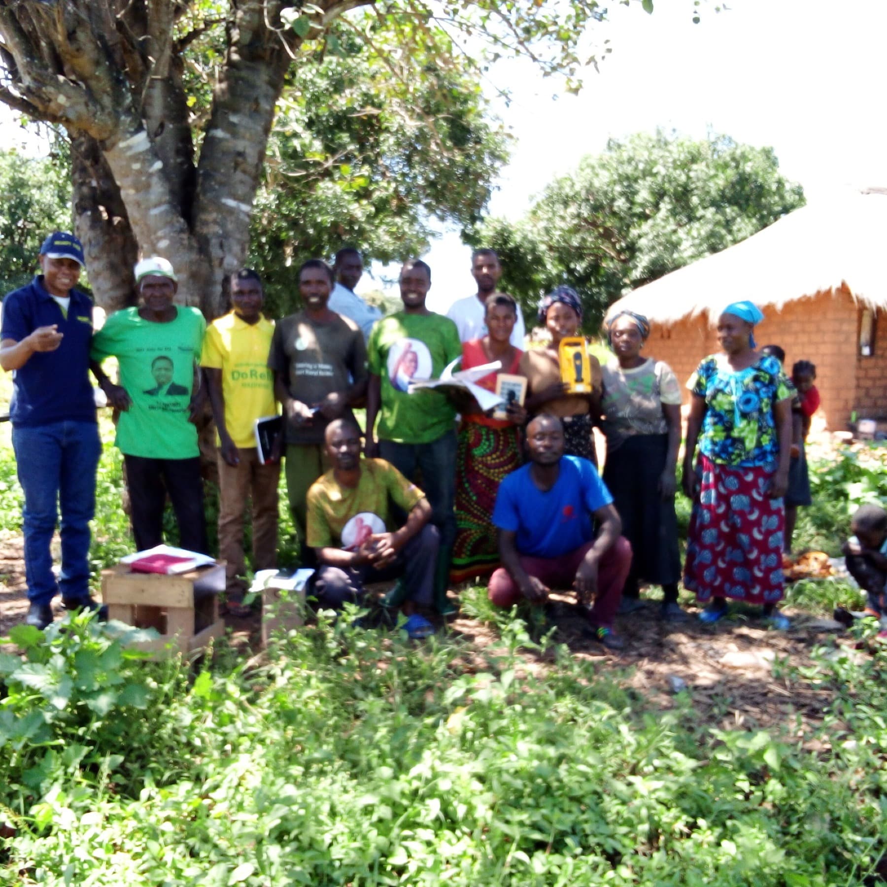 Radio listening group in Luapula Province